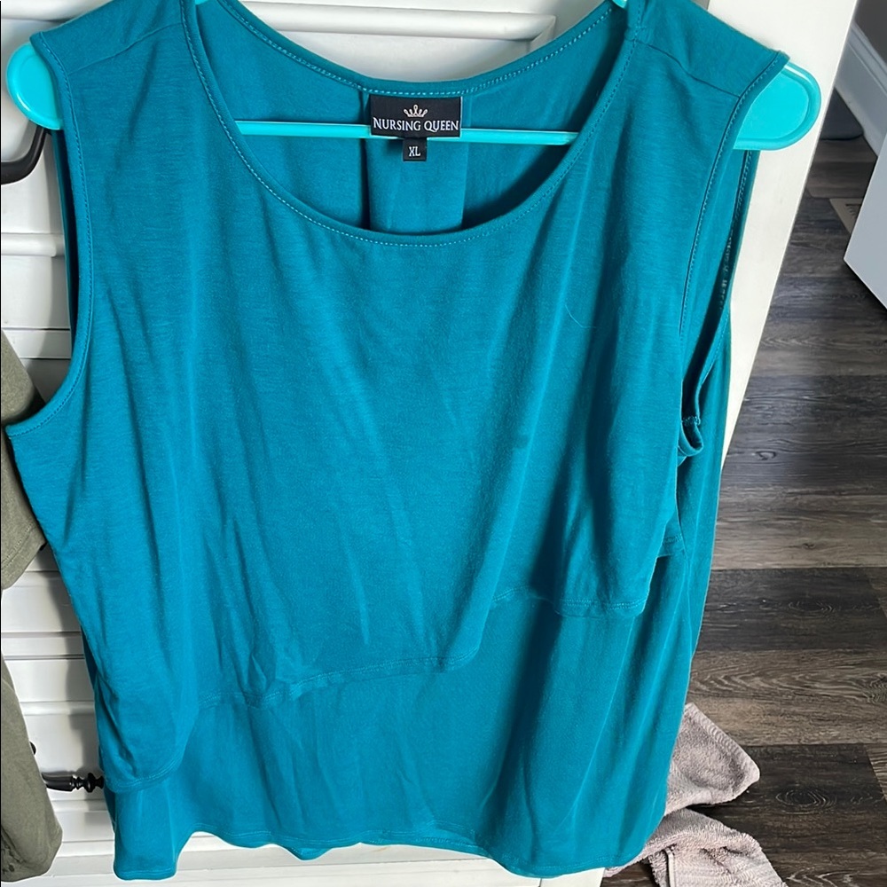 Nursing Queen Turquoise Tank Top